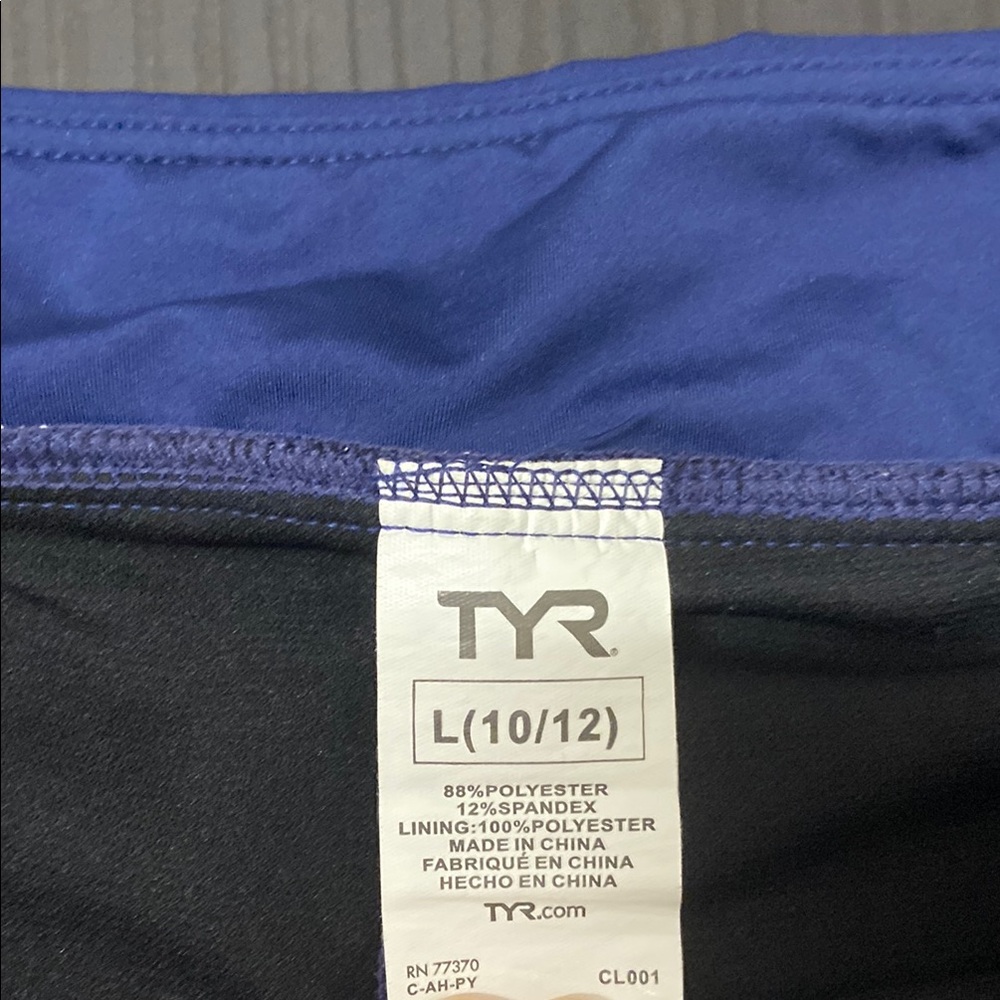 TYR Black and Blue Swim Shorts